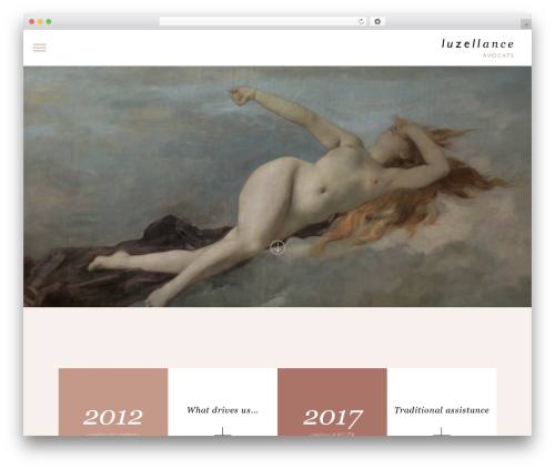 Luzellance WordPress theme design - luzellance.eu
