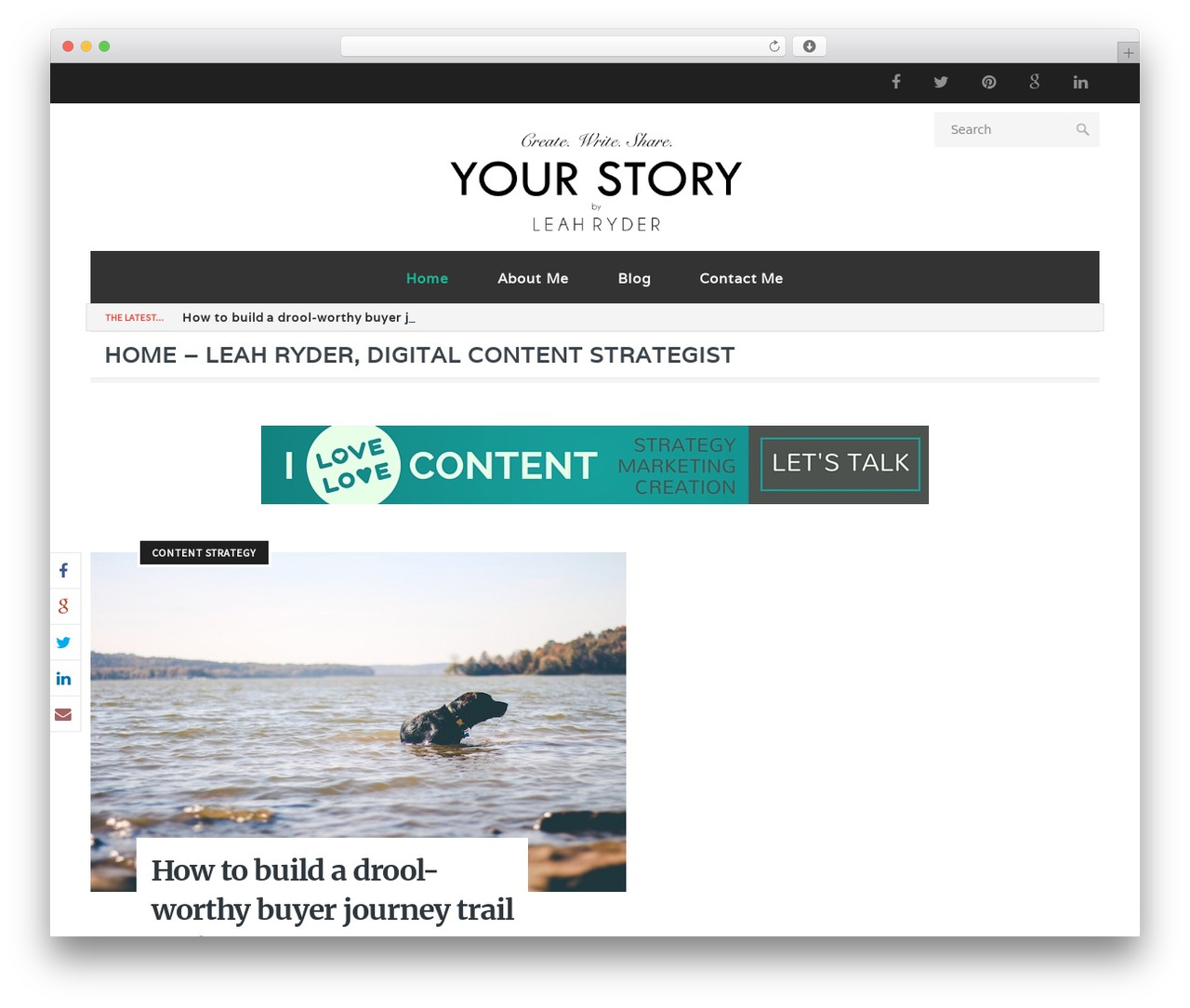 Papillon theme WordPress - leahryder.com