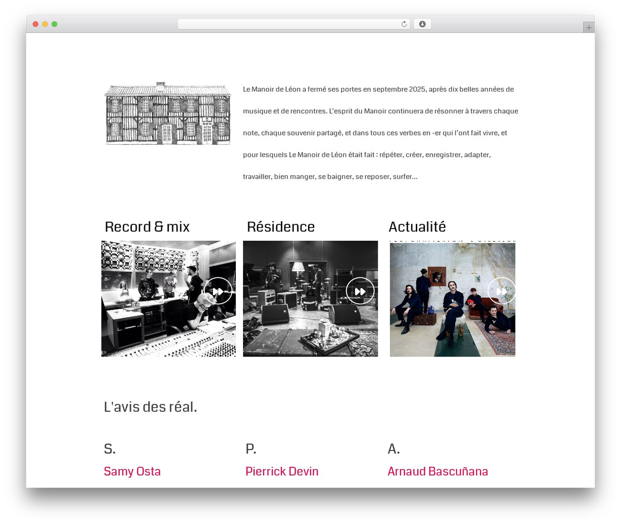 Shore WordPress theme design - lemanoirdeleon.fr