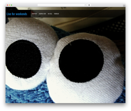 Shuttershot WordPress website theme - liveforweekends.de