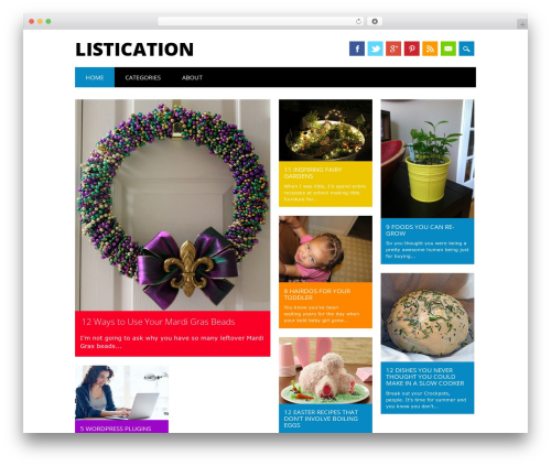 Surfarama WordPress theme design - listication.com Surfarama WordPress theme design - listication.com