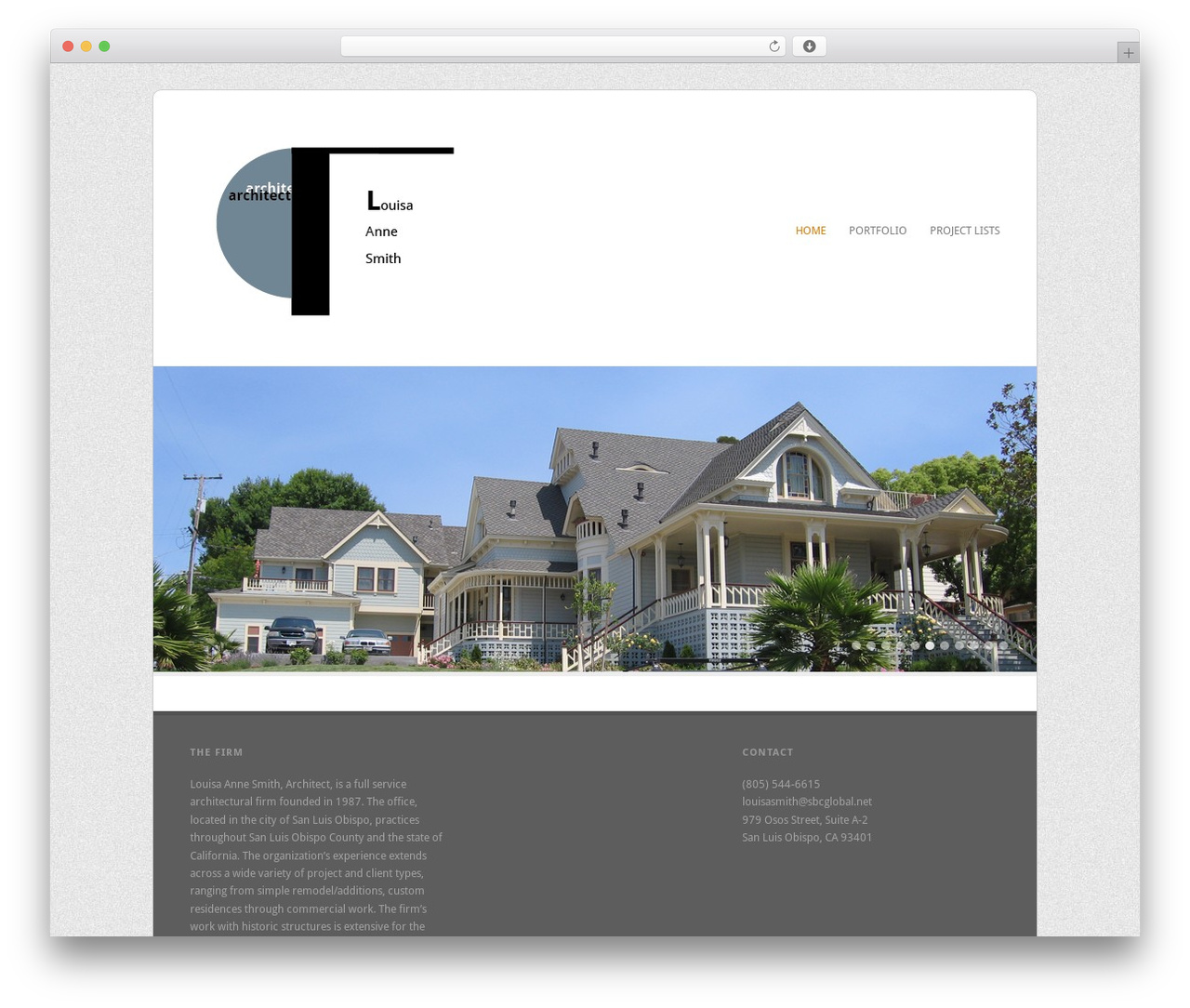 Theme WordPress Filtered - louisaannesmitharchitect.com/wp