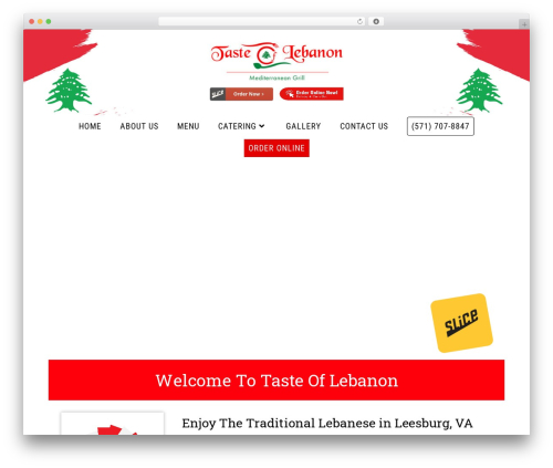 Theme WordPress Kodeonix - tasteoflebanon.net