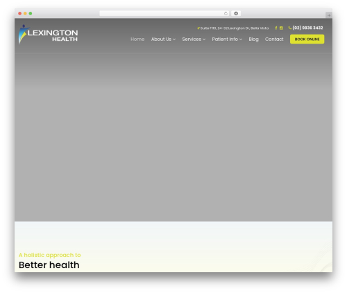Theme WordPress YM Platform - www.lexingtonphysio.com.au