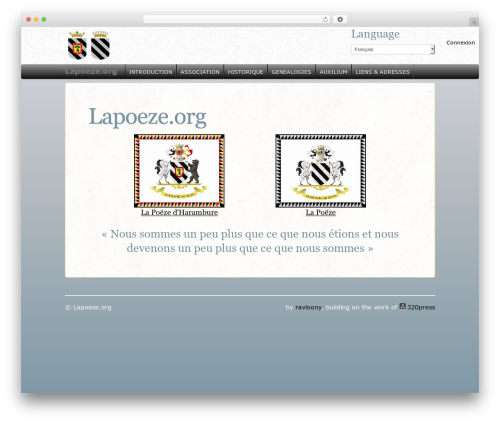 Wordpress Bootstrap WordPress page theme - lapoeze.org/fr