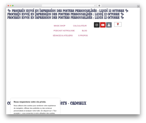 WordPress theme Hello Elementor - lafilledumagicien.com
