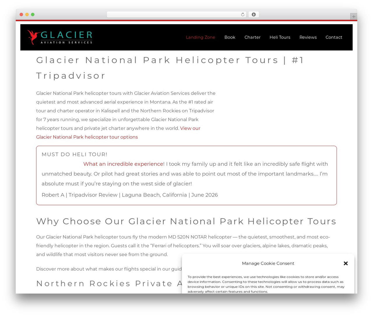 WordPress theme Pro - glacieraviationservices.com