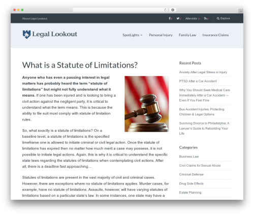 WordPress theme Paperback - legal-lookout.com/what-is-a-statute-of-limitations