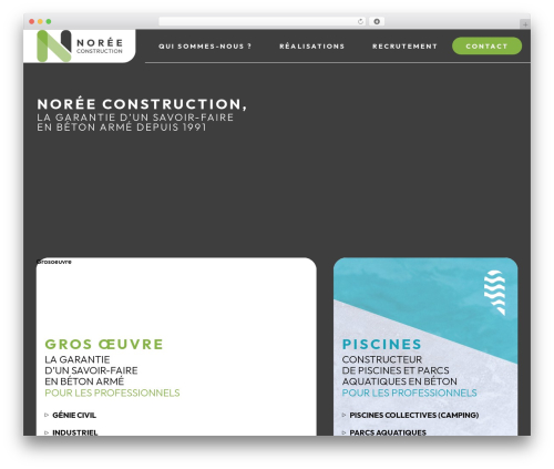 WPKR WordPress website theme - noree.fr