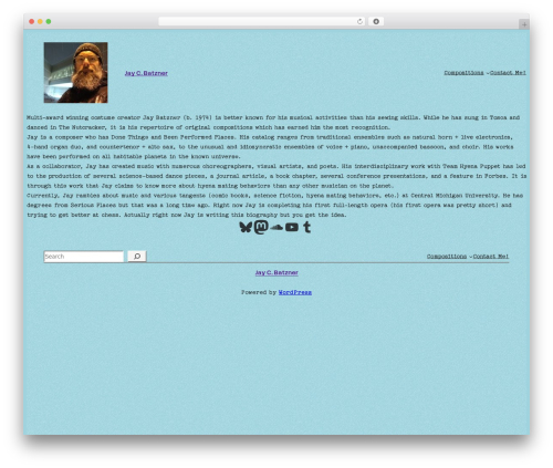 Archivist WordPress theme - jaybatzner.com