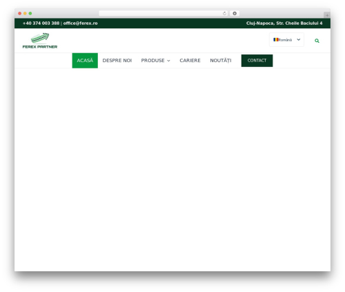 Astra WordPress theme design - ferex.ro