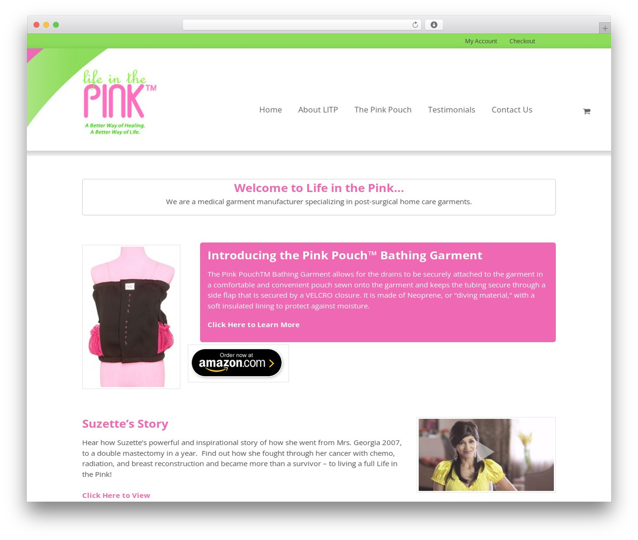 Canvas theme WordPress - lifeinthepink.com