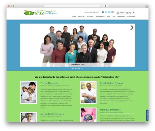 Care WP best WordPress theme - lylehealthcare.com