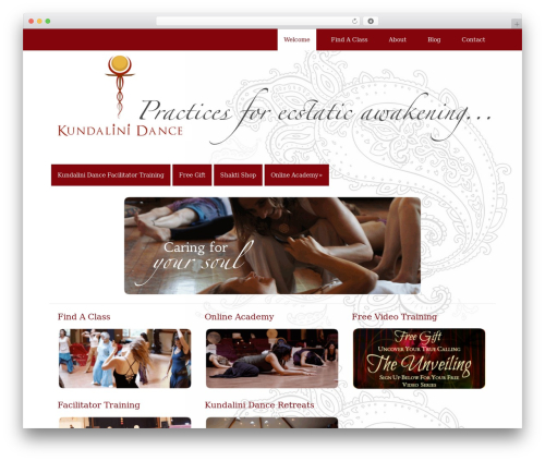 Catalyst WordPress theme - kundalinidance.com