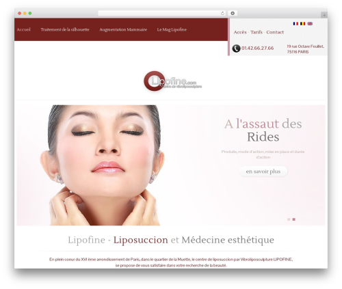 cherry best WordPress theme - lipofine.com
