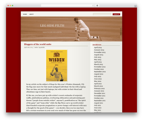 Deep Silent WordPress theme - legsidefilth.com
