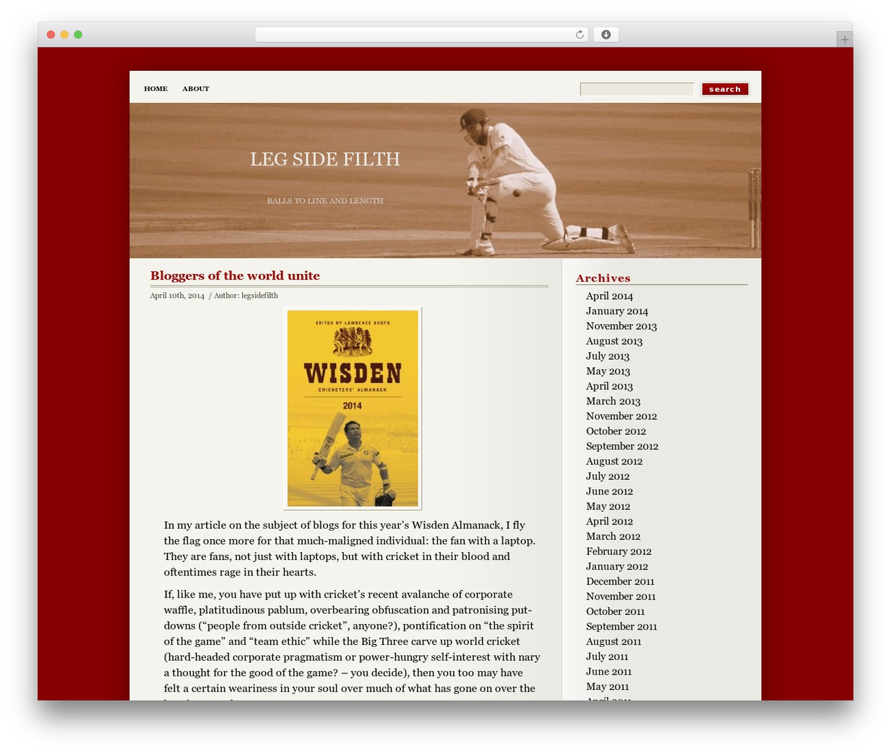 Deep Silent WordPress theme - legsidefilth.com