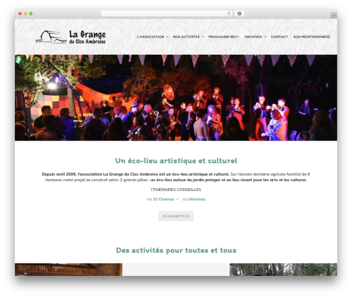 Eventica WP top WordPress theme - lagrangeduclosambroise.org