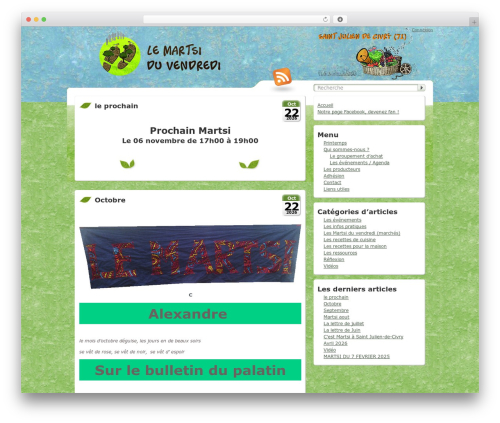 Grassland WordPress theme - lemartsiduvendredi.fr