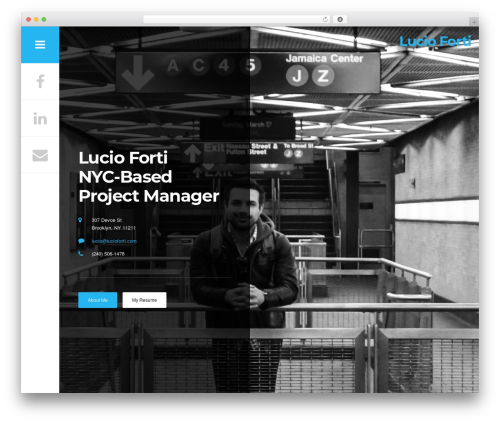hired theme WordPress - lucioforti.com