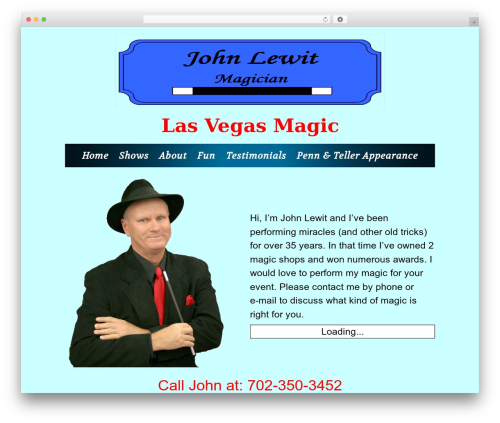 Lewitmagic Theme WordPress theme - lewitmagic.com