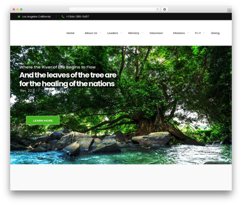 Lifeline2 WordPress website theme - treeoflifehop.com