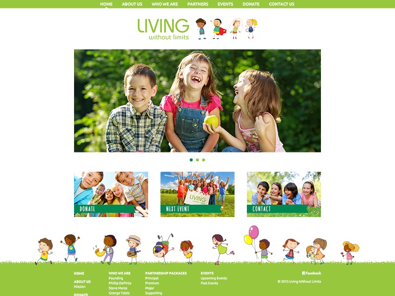 Living Without Limits WordPress theme by Argon Design