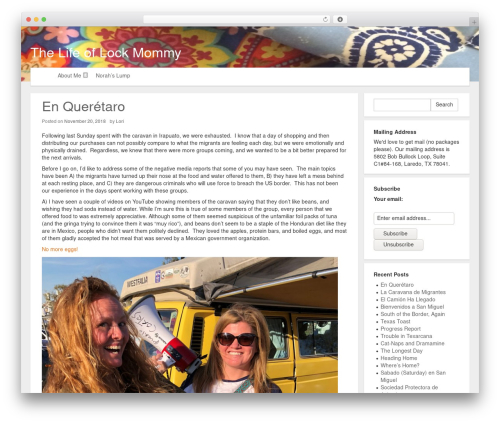 Material WordPress theme - lockmommy.com