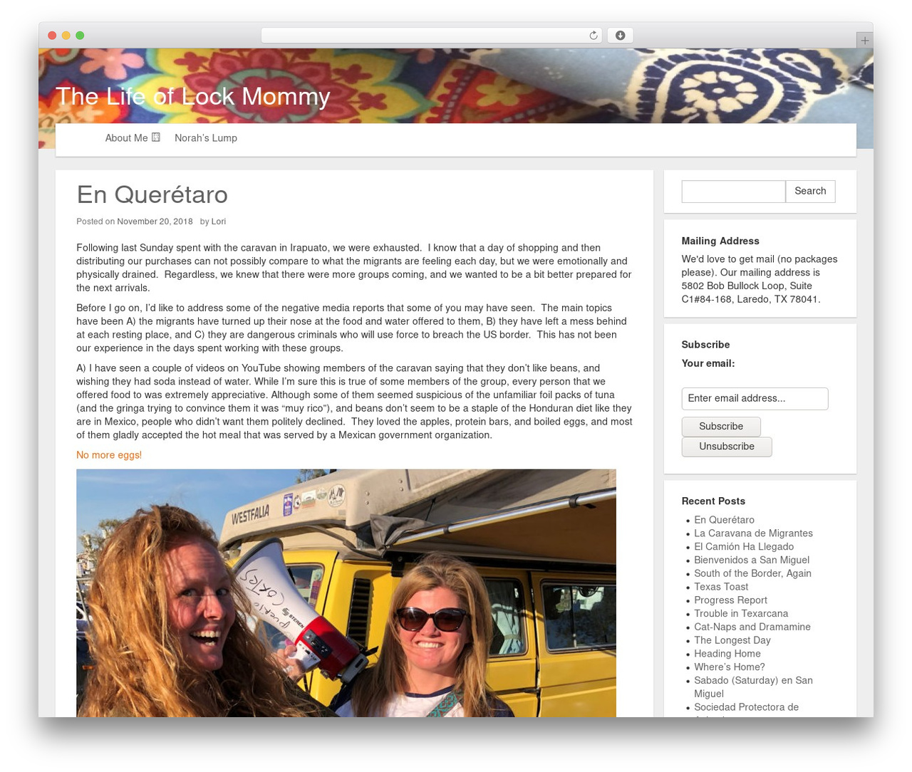 Material WordPress theme - lockmommy.com