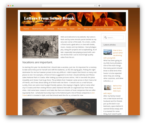 Nevertheless theme WordPress free - lettersfromsunnybrook.com
