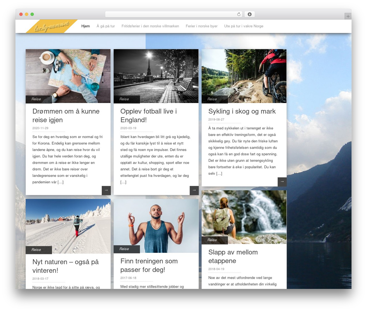 Pinbin theme WordPress - lucky-naeroset.net