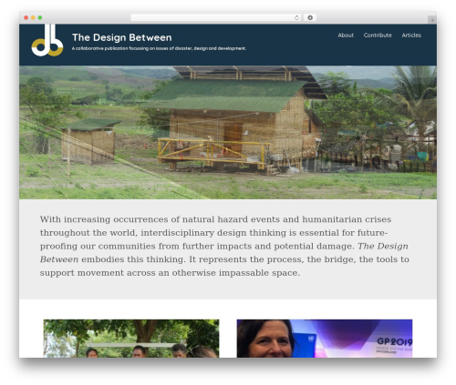Responsive WP theme - thedesignbetween.co