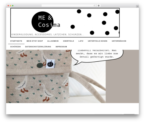 Slightly WordPress theme - me-and-cosima.de