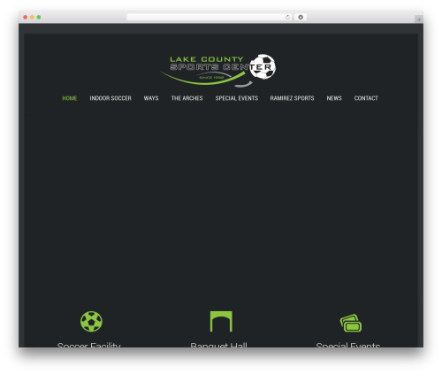 Soap WordPress theme design - lakecountysportscenter.com