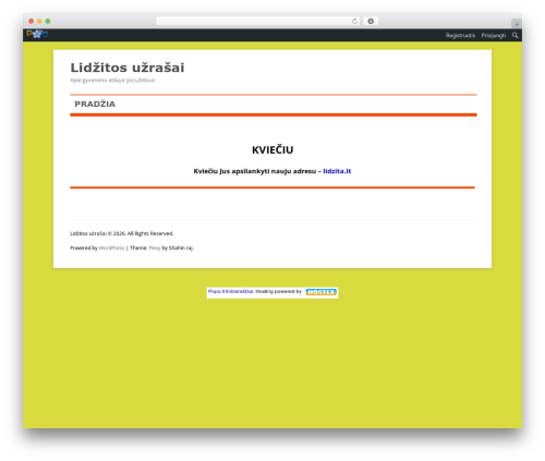 Theme WordPress Flexy - lidzita.popo.lt