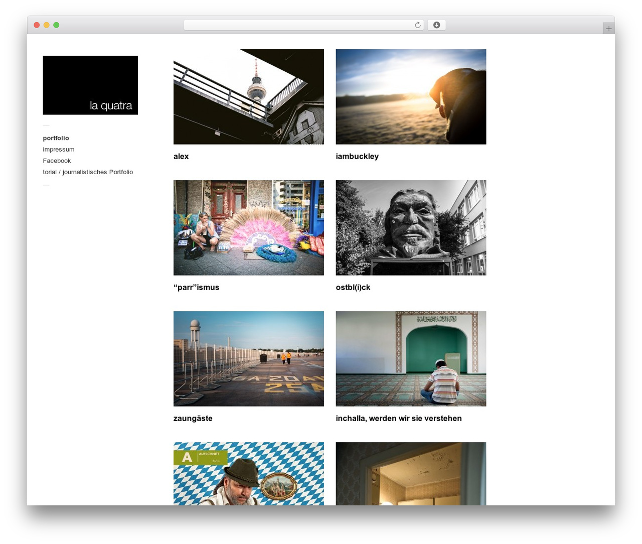 Touchfolio WordPress theme design - laquatra.de