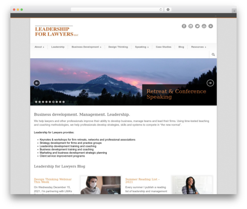 WordPress theme Modernize - leadershipforlawyers.com