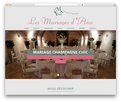 WordPress website theme LMDA - lesmariagesdana.fr