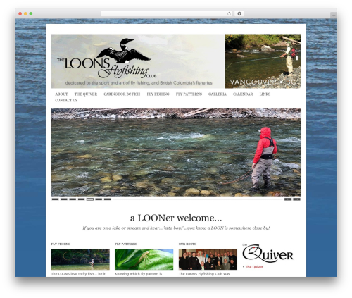WP theme Caliber - loonsflyfishingclub.ca