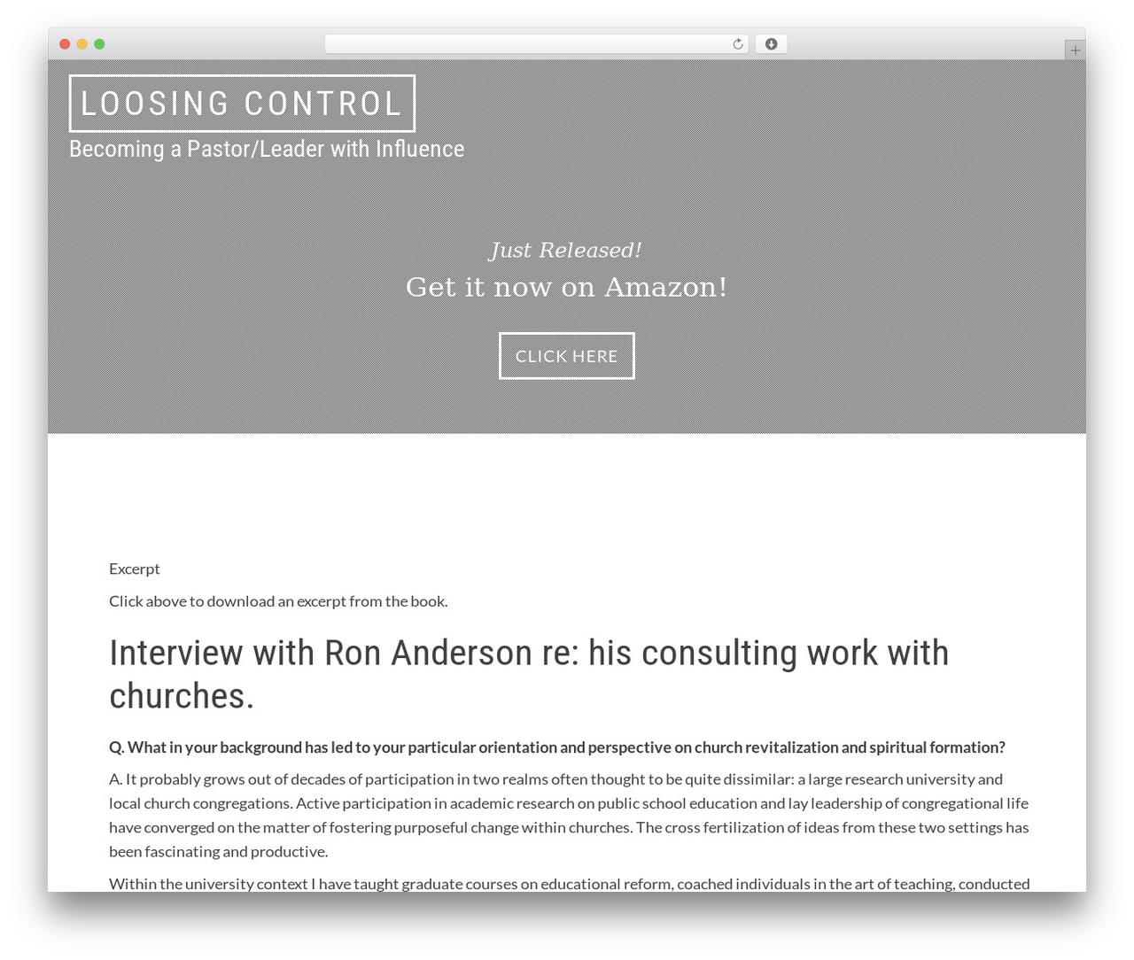 Atomic WordPress theme - loosingcontrol.com