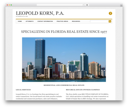Attorney WordPress theme - leopoldkorn.com
