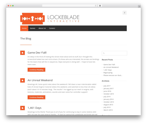 Centum WordPress theme - lockeblade.com