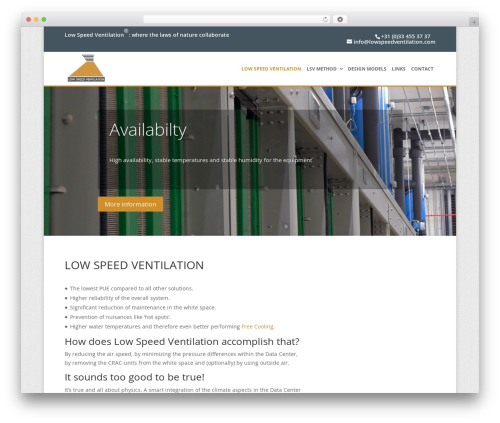 Divi WordPress theme - lowspeedventilation.com