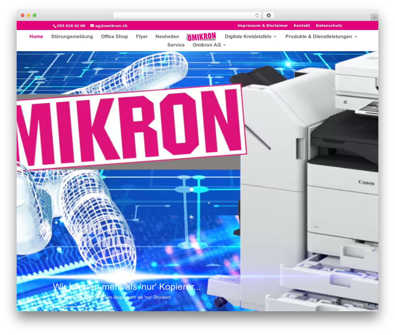 Divi WordPress theme - omikronag.ch