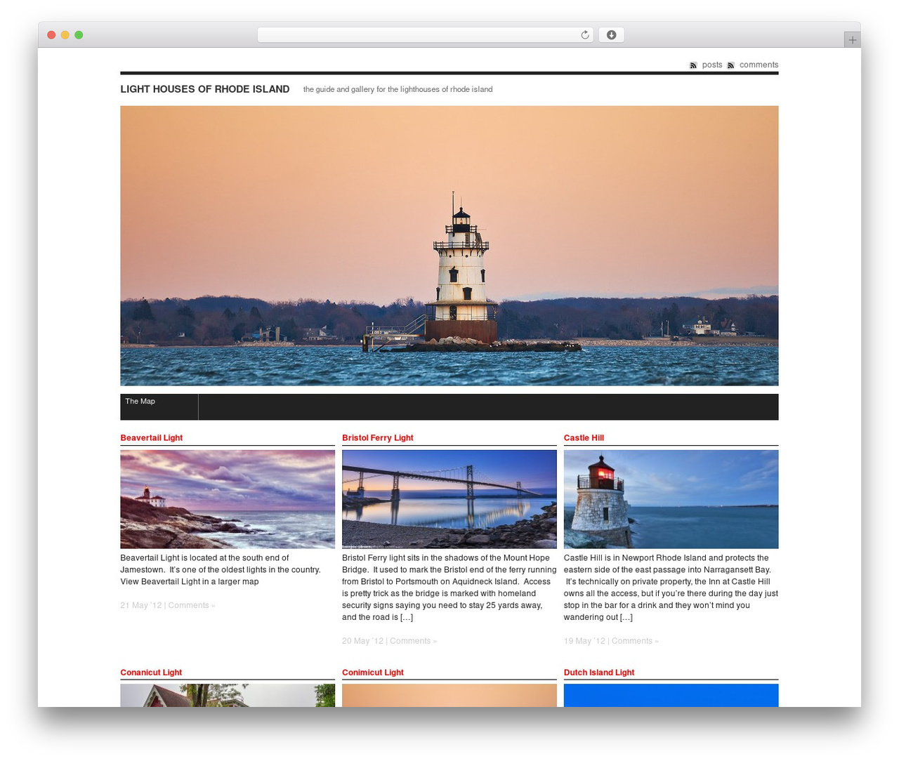 F8 Static WP theme - lighthousesofri.com