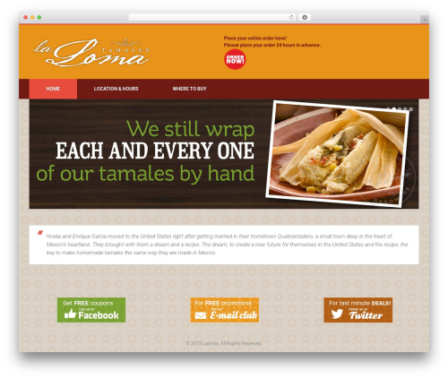 Flatastic WordPress theme design - laloma.com