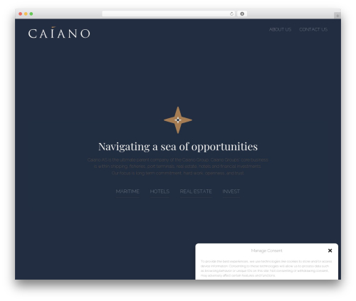 Hello Elementor WordPress theme - caiano.no