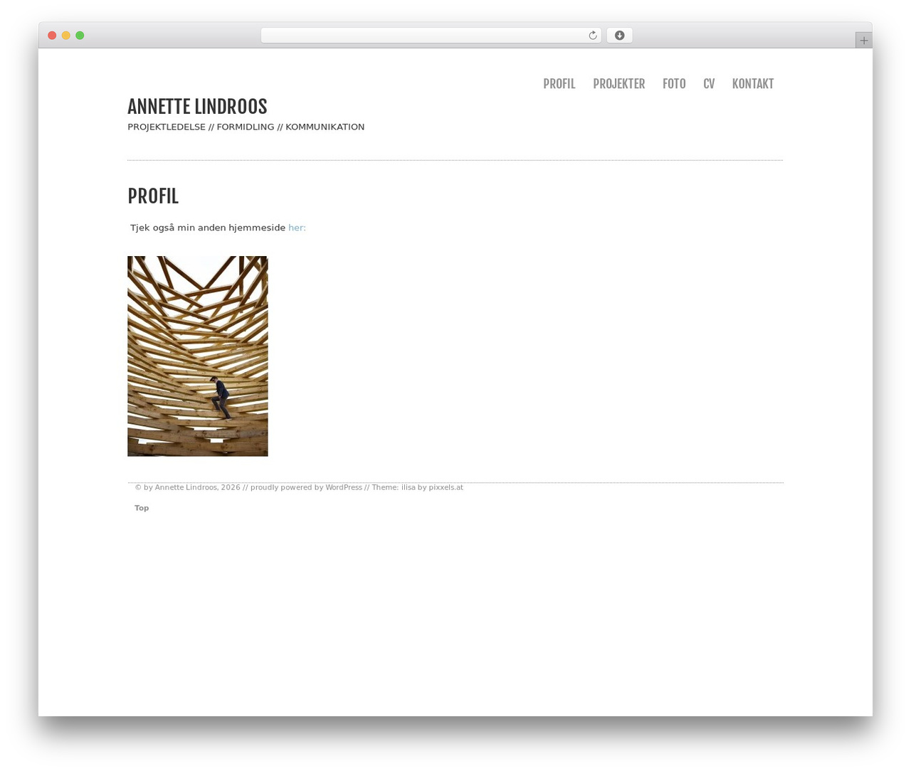 Ilisa WordPress website theme - lindroos.dk