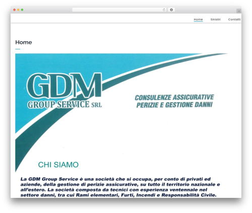 Integral WordPress theme - gdmgroupservice.it