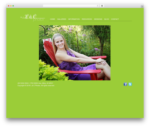 Lavender WordPress theme image - landcphotos.com